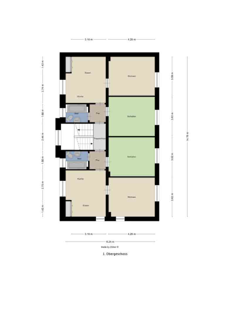 Liegnitzer Straße 1 · 1. Obergeschoss · Originalgrundriss