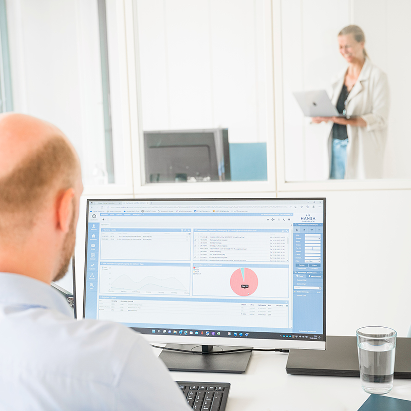 content-wertermittlung Hansa Immobilien bei der Auswertung einer Immobilie